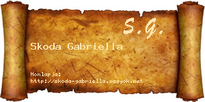 Skoda Gabriella névjegykártya